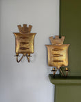 Load image into Gallery viewer, Pair of Brass Wall Sconces