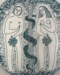 Load image into Gallery viewer, Wall Plate "Adam and the Two Serpents"