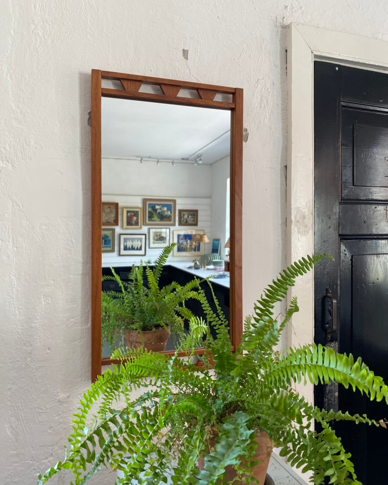 Mid-Century Teak Mirror