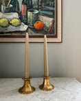 Load image into Gallery viewer, Pair of Heavy Brass Candle Holders
