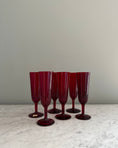 Load image into Gallery viewer, Set of Six Champagne Glasses by Monica Bratt for Reijmyre