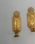 Load image into Gallery viewer, Pair of Brass Wall Sconces