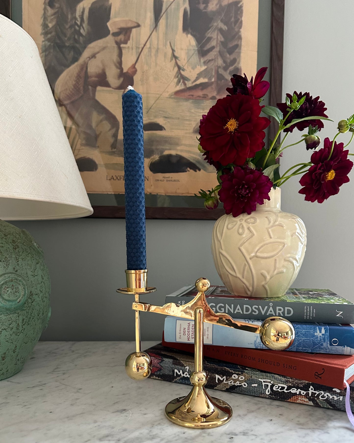 Heavy Brass Candle Holder