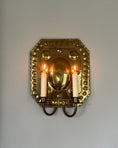 Load image into Gallery viewer, Large Brass Wall Sconce
