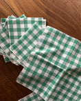 Load image into Gallery viewer, Set of Eight Decorative Checked Napkins