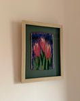 Load image into Gallery viewer, Framed Vintage Tapestry - Three Tulips