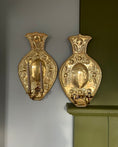 Load image into Gallery viewer, Pair of Large Brass Wall Sconces