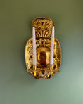 Load image into Gallery viewer, Pair of Double-Armed Brass Wall Sconces