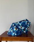 Load image into Gallery viewer, Handmade Lampshade - Blue and Brown Bloom