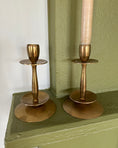 Load image into Gallery viewer, Pair of Brass Candle Holders