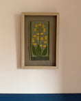 Load image into Gallery viewer, Framed Vintage Tapestry - Yellow Flowers