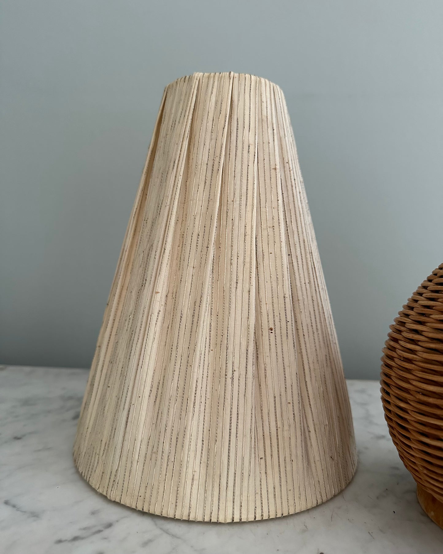 1960s Rattan Table Lamp
