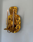 Load image into Gallery viewer, Pair of Double-Armed Brass Wall Sconces