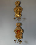 Load image into Gallery viewer, Pair of Large Brass Wall Sconces