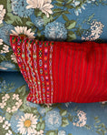 Load image into Gallery viewer, Red Vintage Wool Cushion