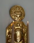 Load image into Gallery viewer, Large Brass Wall Sconce