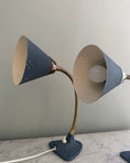 Load image into Gallery viewer, Pair of Mid-Century Blue Wall Lights