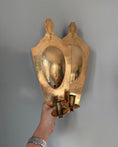 Load image into Gallery viewer, Pair of Brass Wall Sconces