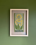 Load image into Gallery viewer, Framed Vintage Tapestry - Yellow Flowers