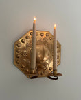 Load image into Gallery viewer, Double Armed Brass Wall Sconce