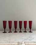 Load image into Gallery viewer, Set of Six Champagne Glasses by Monica Bratt for Reijmyre
