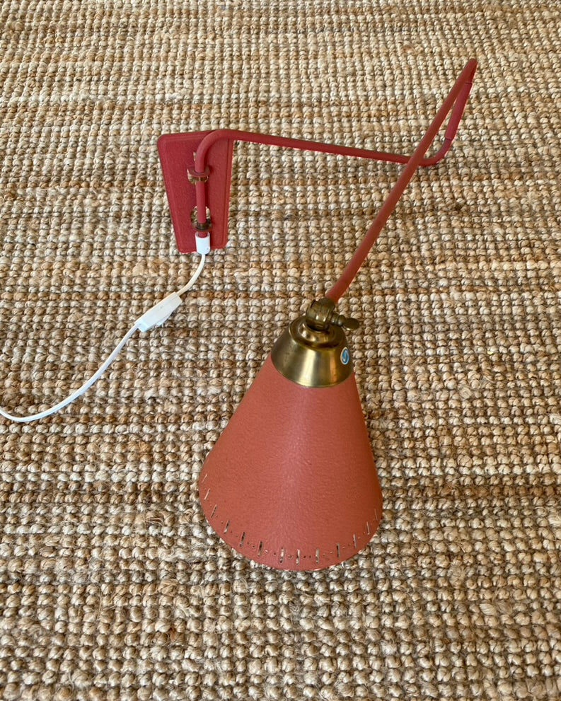 Red Vintage Wall Lamp