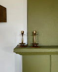 Load image into Gallery viewer, Pair of Brass Candle Holders