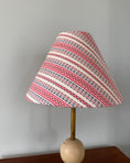 Load image into Gallery viewer, Handmade Lampshade - Waves of Red and Blue