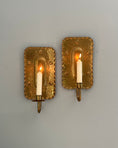 Load image into Gallery viewer, Pair of Brass Wall Sconces