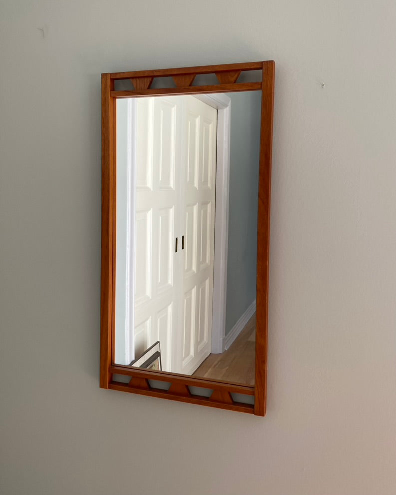 Mid-Century Teak Mirror