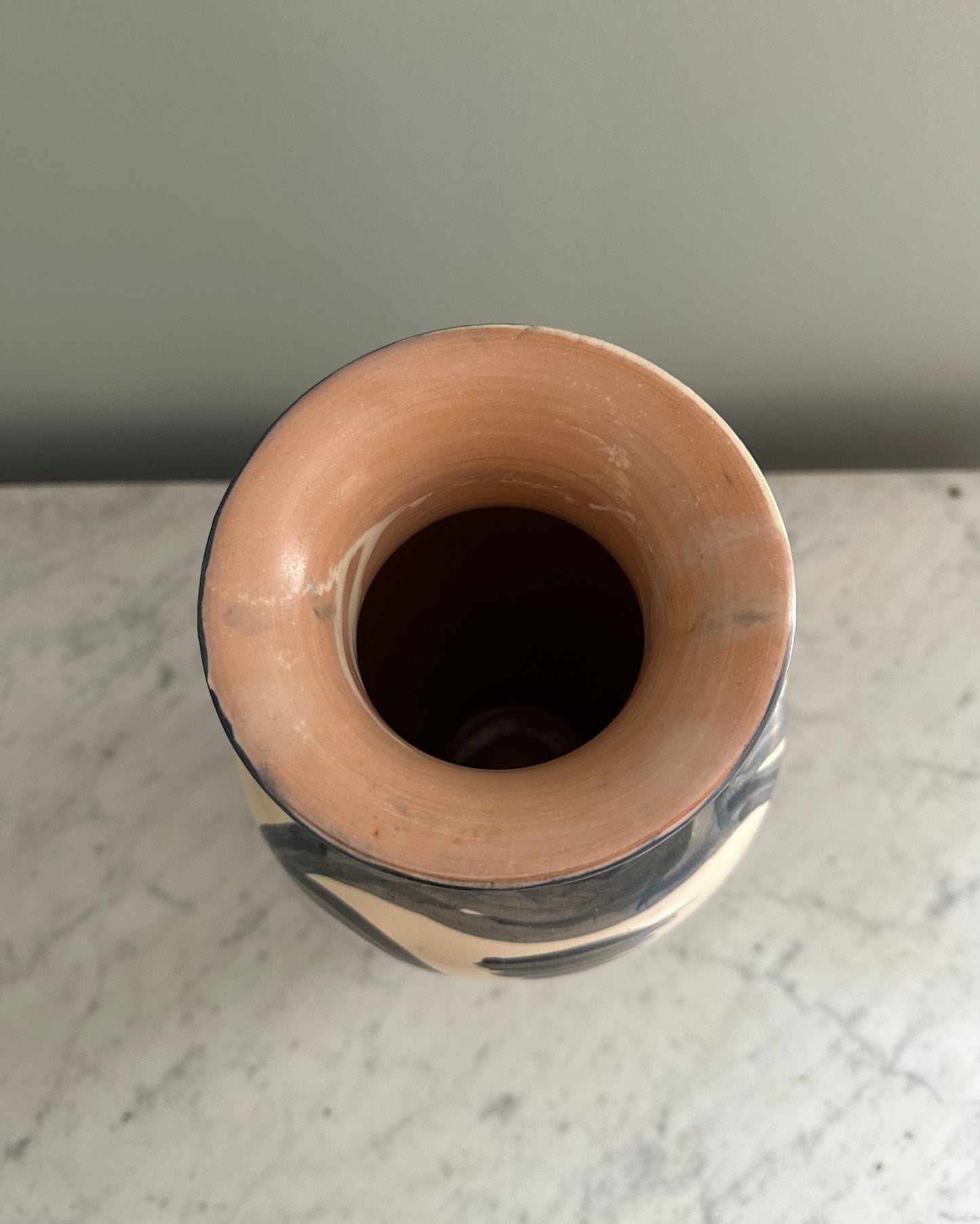 Hand Painted Ceramic Vase - Gefle Sweden
