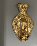 Load image into Gallery viewer, Pair of Large Brass Wall Sconces