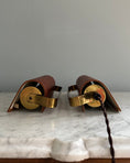 Load image into Gallery viewer, Pair of Mid-Century Teak Wall Lamps