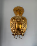 Load image into Gallery viewer, Pair of Large Brass Wall Sconces