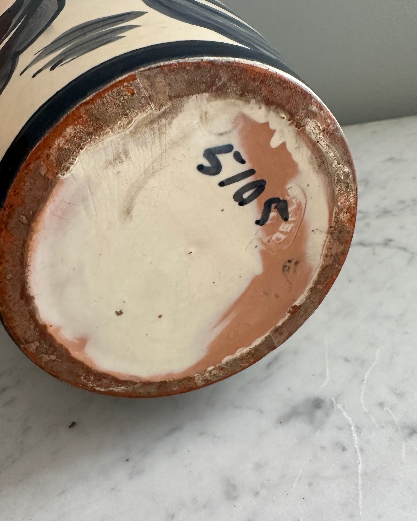 Hand Painted Ceramic Vase - Gefle Sweden