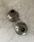 Load image into Gallery viewer, Pair of pewter candle holders