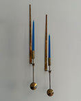 Load image into Gallery viewer, Pierre Forsell Brass Wall Candle Holders for Skultuna