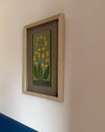 Load image into Gallery viewer, Framed Vintage Tapestry - Yellow Flowers