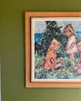 Load image into Gallery viewer, Large Mid-century Oil Painting