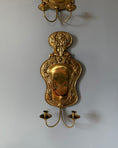 Load image into Gallery viewer, Pair of Large Brass Wall Sconces