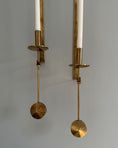 Load image into Gallery viewer, Pierre Forsell Brass Wall Candle Holders for Skultuna