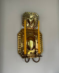 Load image into Gallery viewer, Large Brass Wall Sconce