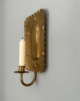 Load image into Gallery viewer, Pair of Brass Wall Sconces