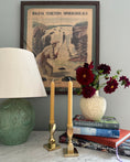 Load image into Gallery viewer, Pair of Heavy Brass Candle Holders