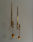 Load image into Gallery viewer, Pierre Forsell Brass Wall Candle Holders for Skultuna