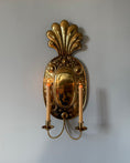 Load image into Gallery viewer, Large Brass Wall Sconce