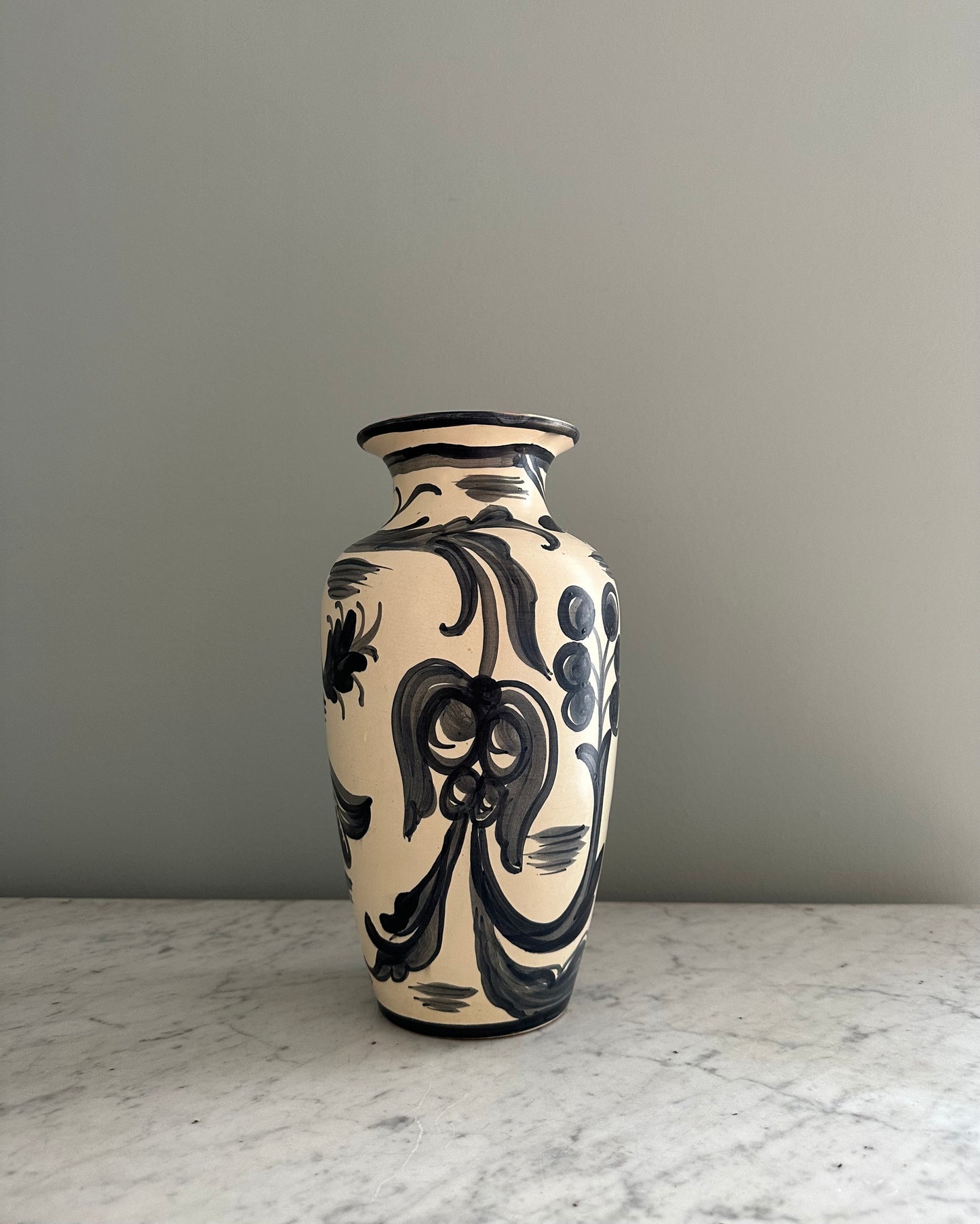 Hand Painted Ceramic Vase - Gefle Sweden