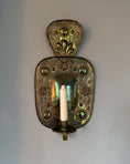 Load image into Gallery viewer, Pair of Brass Wall Sconces