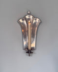 Load image into Gallery viewer, Pair of Art Deco Pewter Wall Sconces