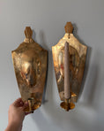 Load image into Gallery viewer, Pair of Brass Wall Sconces